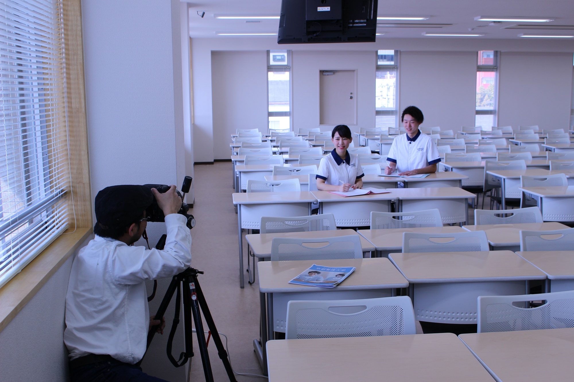 ２０１９年度学校案内用の写真撮影を実施しました＠京都看護大学