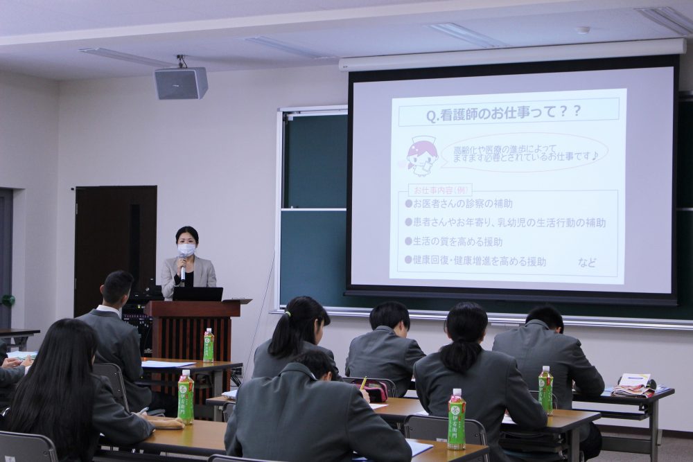 培良中学校の生徒さんが学校見学にこられました＠京都看護大学