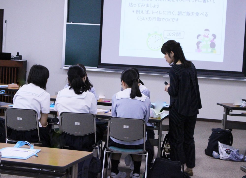 京都聖母学院高校の生徒さんが学校見学にこられました＠京都看護大学